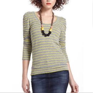 Anthro Dolan 3/4 sleeve striped sweater t-shirt